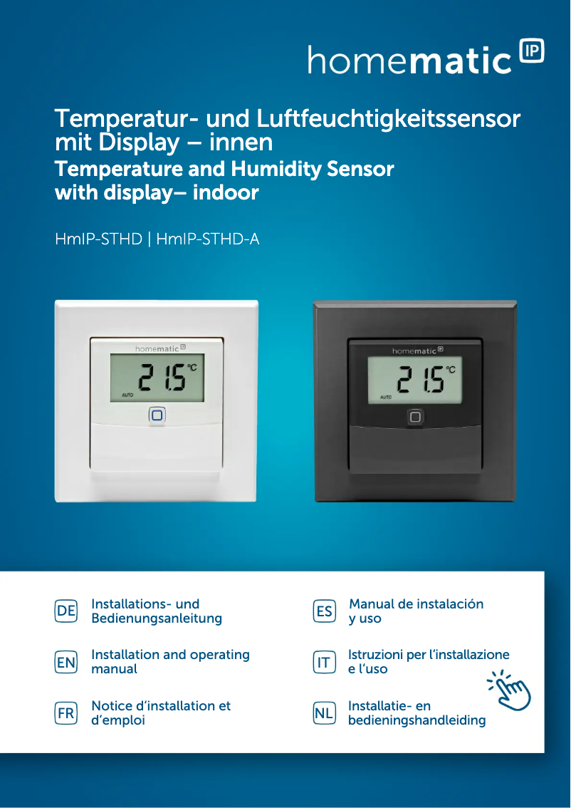 Imagen de la primera página del manual del dispositivo HmIP-STHD-A