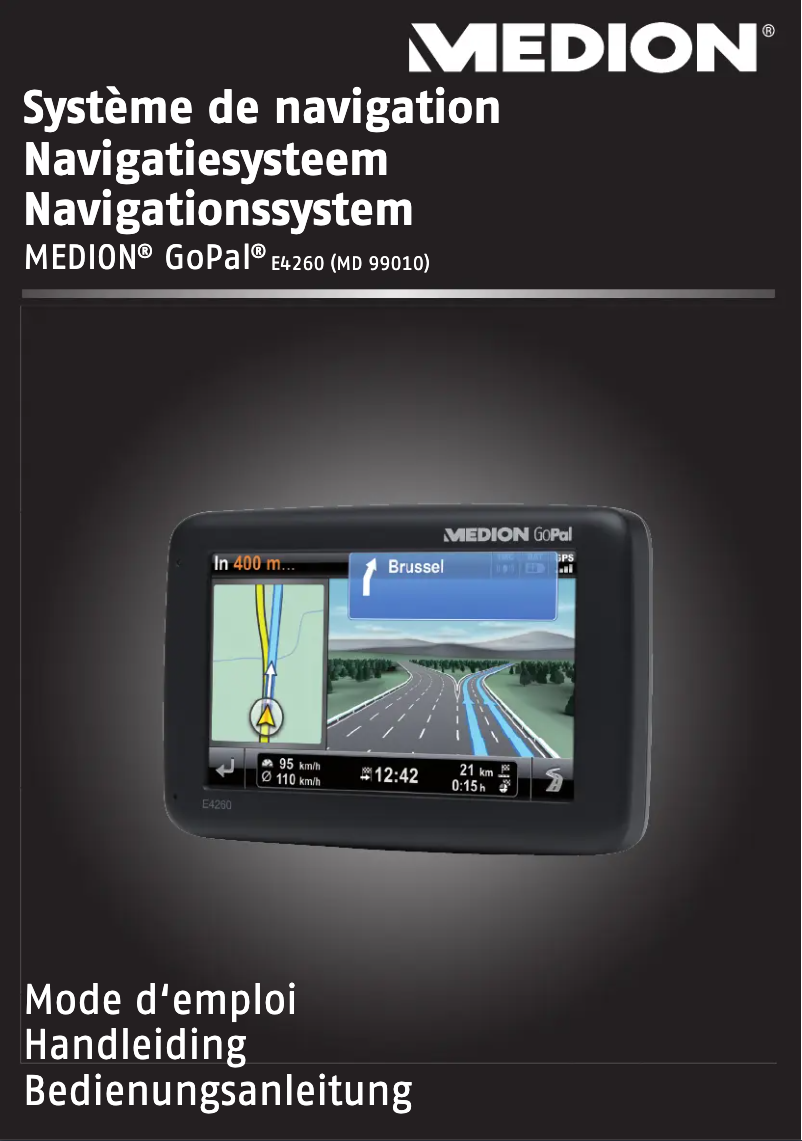 Page 1 de la notice Manuel utilisateur Medion GoPal E4260