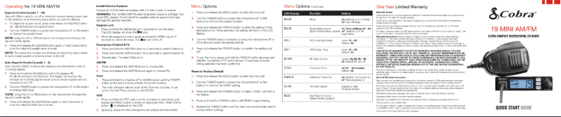 Image de la première page du manuel de l'appareil 19 MINI