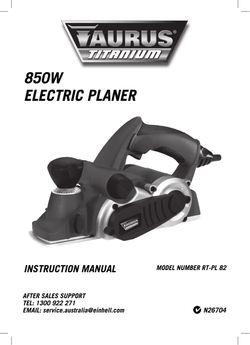 Page 1 de la notice Manuel utilisateur Taurus RT-PL-82