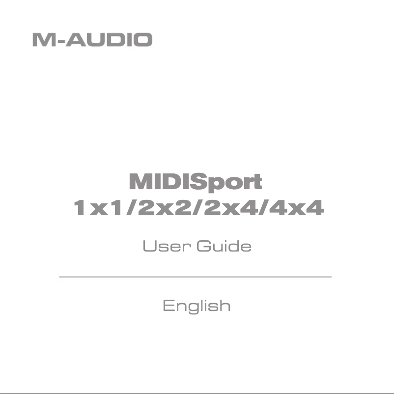 Image de la première page du manuel de l'appareil Midisport 2x2