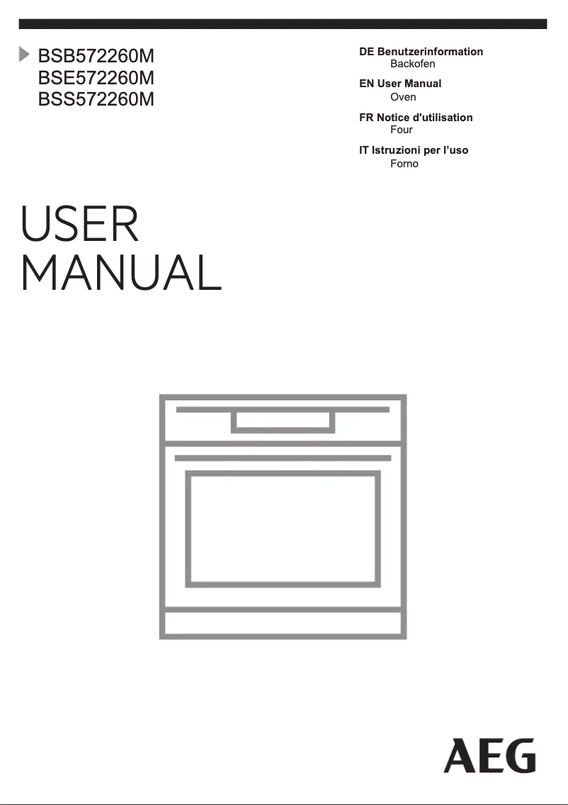 Page 1 de la notice Manuel utilisateur AEG BSE572260M