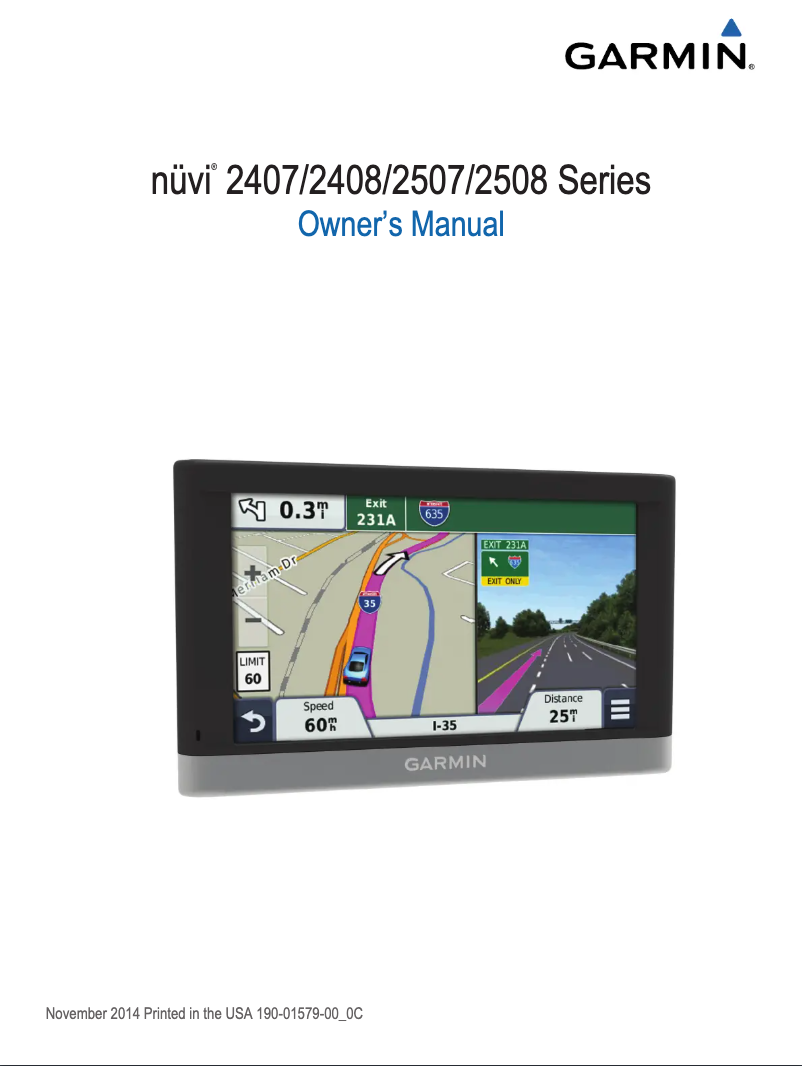 Página 1 del manual Manual de usuario Garmin nuvi 2407