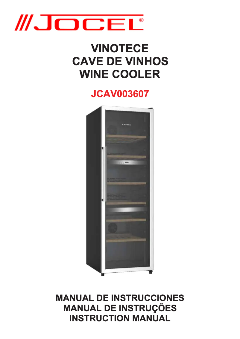 Page 1 de la notice Manuel utilisateur Jocel JCAV003607