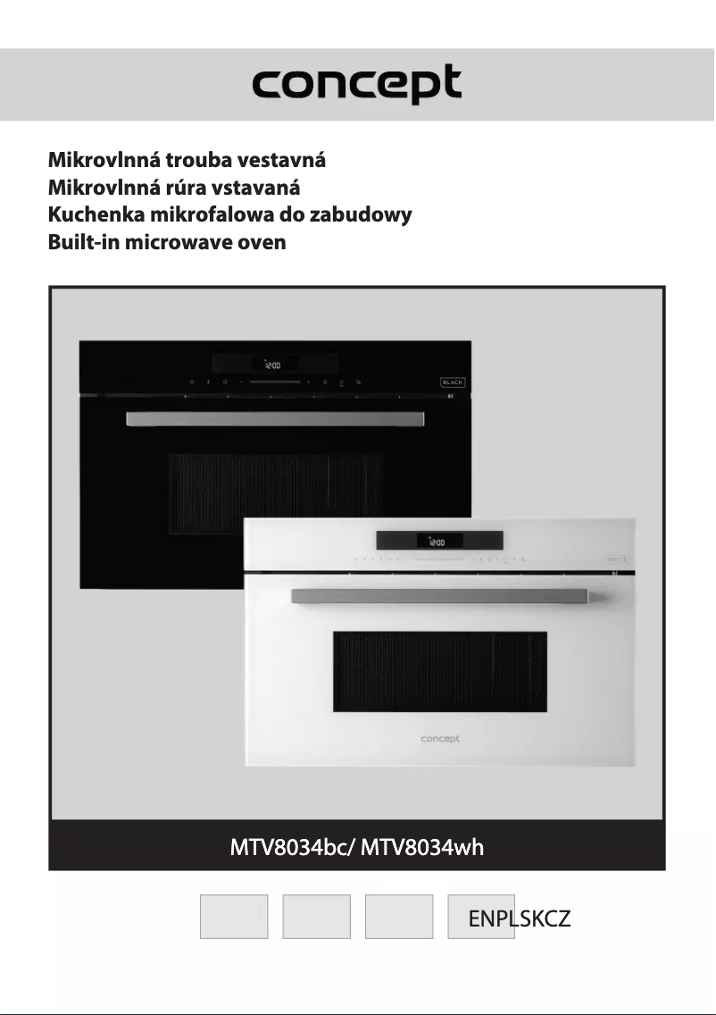 Page 1 de la notice Manuel utilisateur Concept MTV8034WH