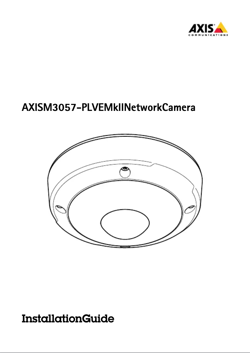 Page 1 de la notice Manuel utilisateur Axis M3057-PLVE Mk II