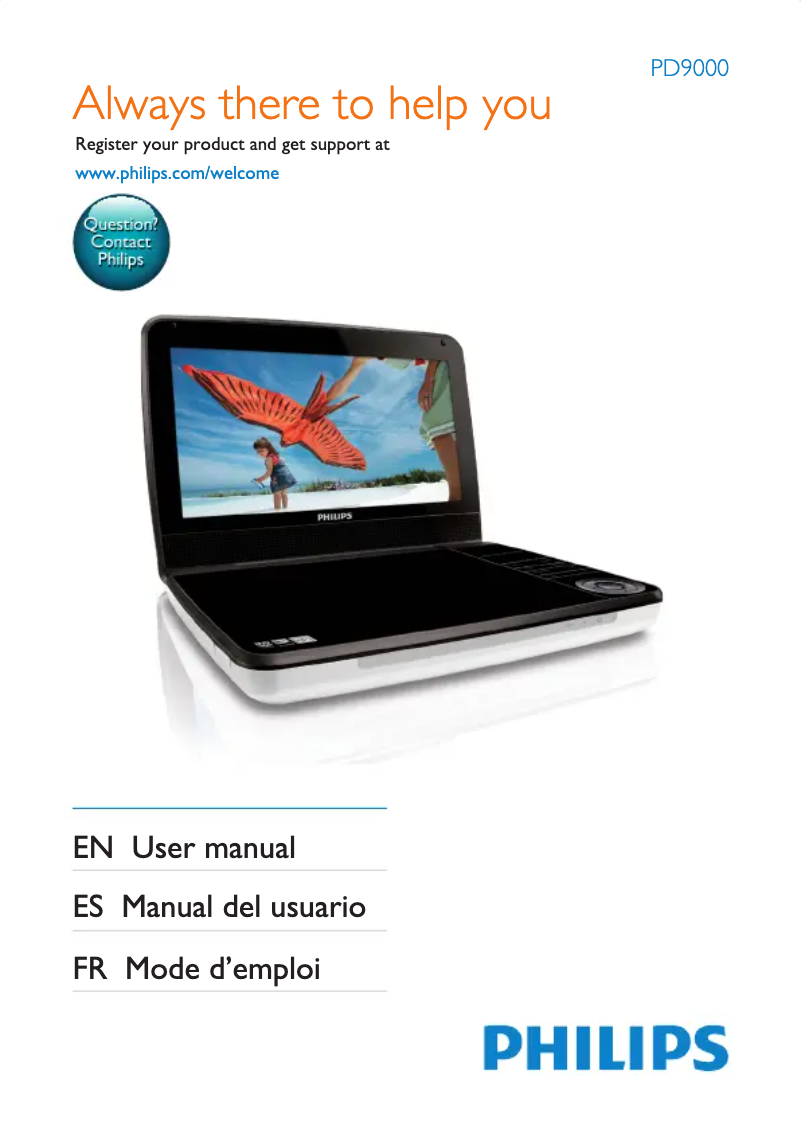 Page n°1 - Manuel utilisateur Philips PD9000