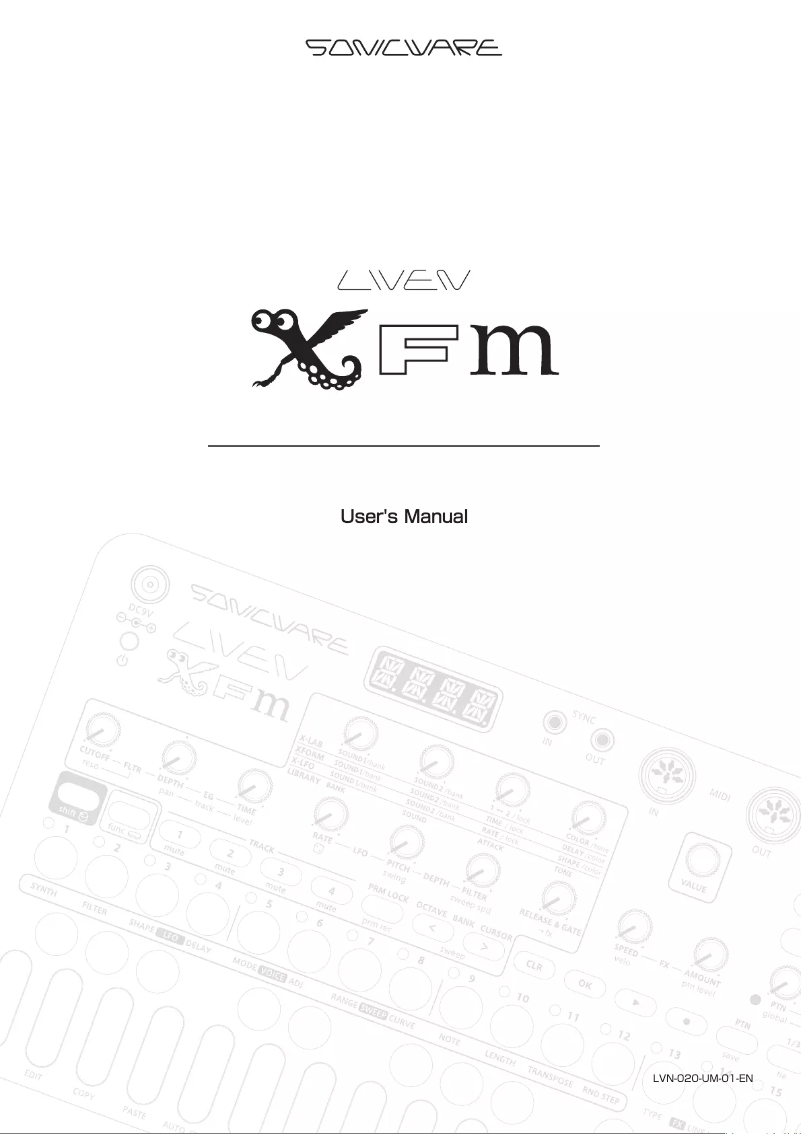 Page n°1 - Manuel utilisateur Sonicware Liven XFM