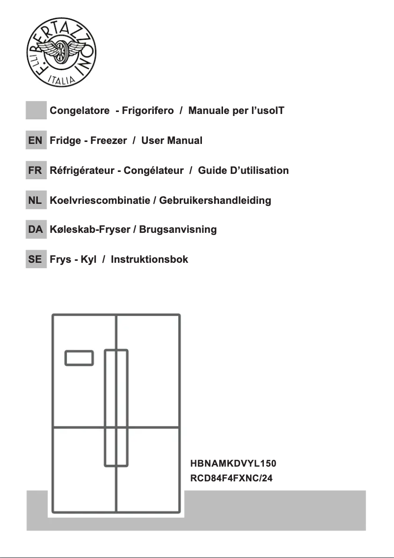 Page n°1 - Manuel utilisateur Bertazzoni RCD84F4FXNC/24