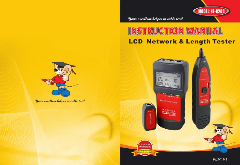 Page 1 de la notice Manuel utilisateur Noyafa NF-8200