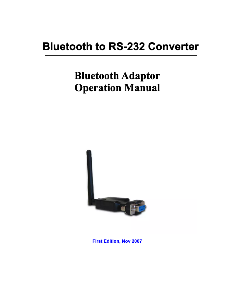 Page 1 de la notice Manuel utilisateur B&B Electronics SS-BLT-100PR