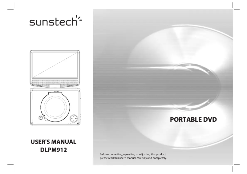 Page n°1 - Manuel utilisateur Sunstech DLPM912