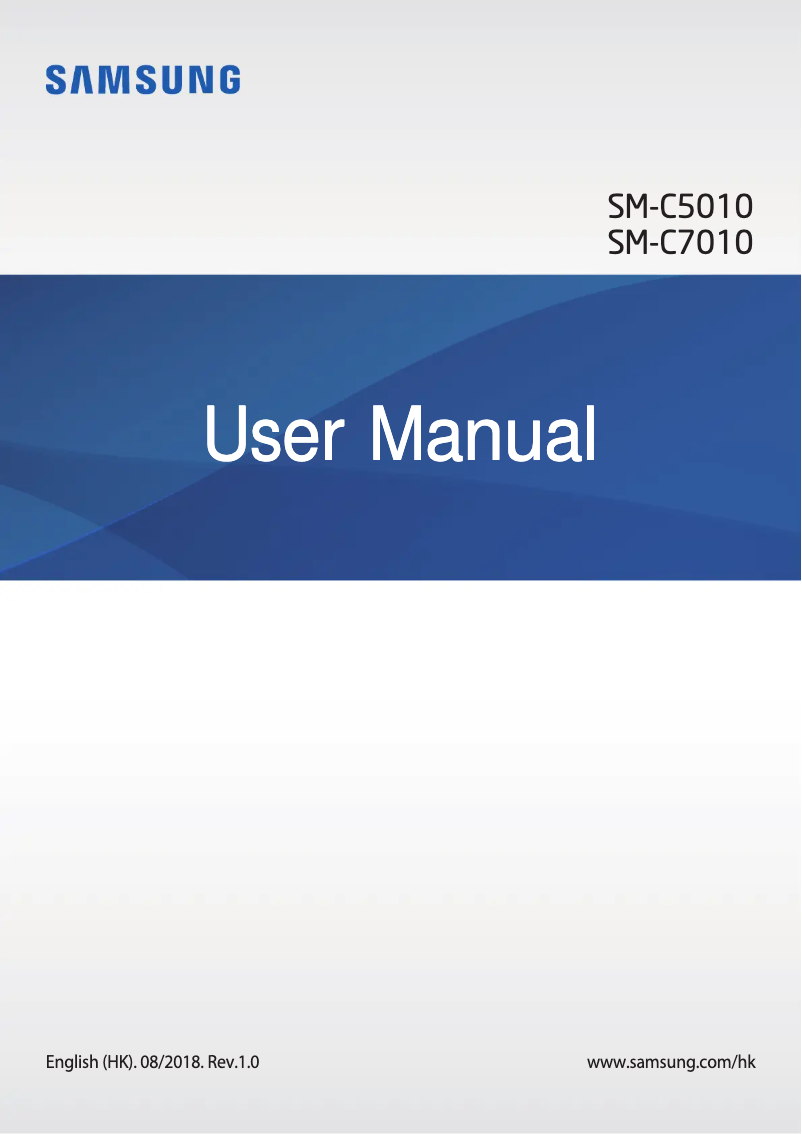 Page 1 de la notice Manuel utilisateur Samsung Galaxy C7 Pro