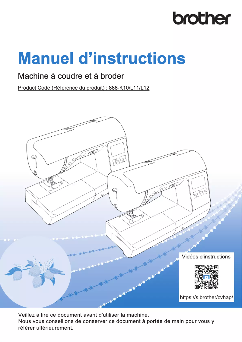 Page n°1 - Manuel utilisateur Brother Innov-is F580
