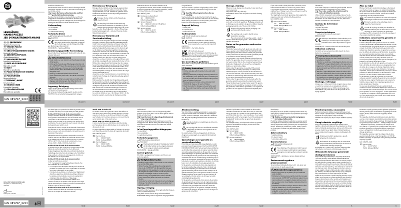 Page 1 de la notice Manuel utilisateur Playtive IAN 389707