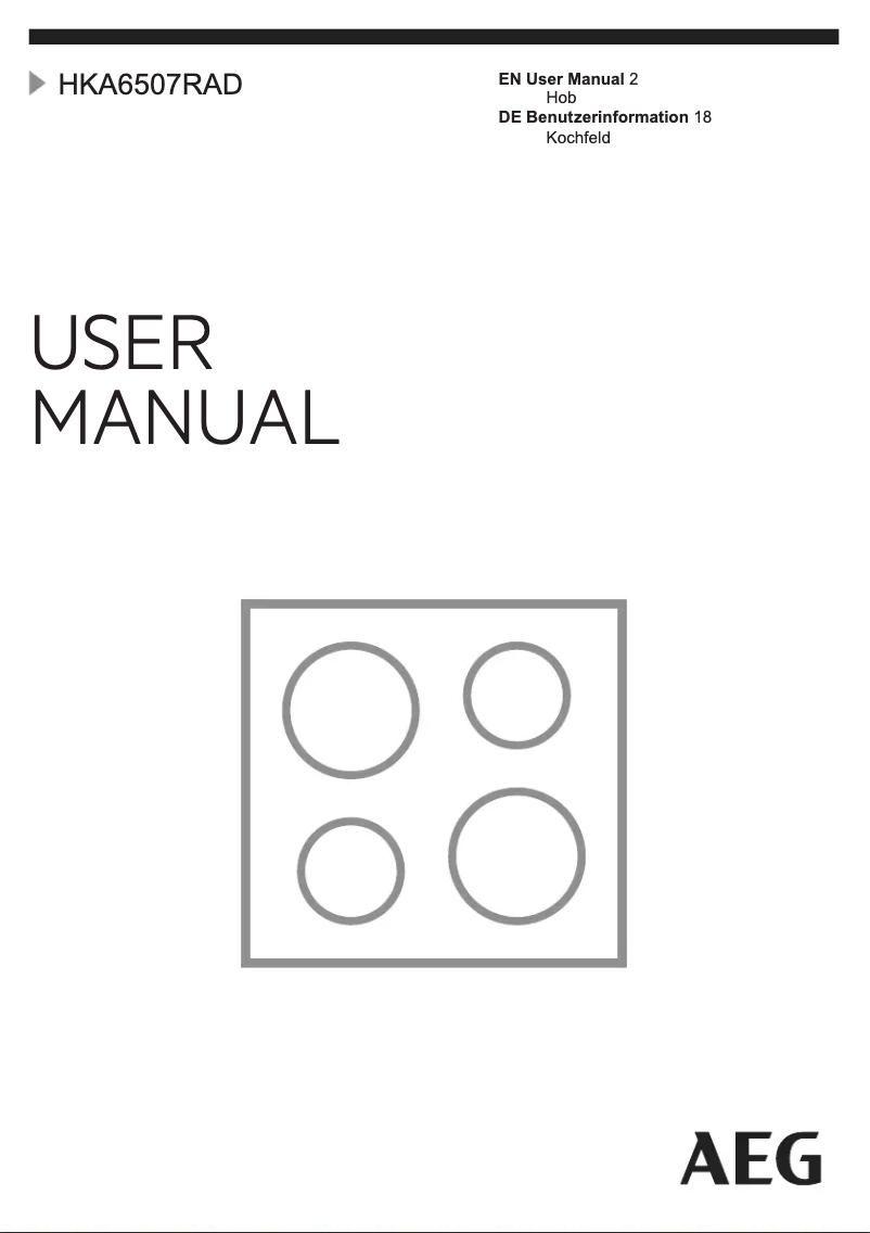 Image de la première page du manuel de l'appareil HKA6507RAD