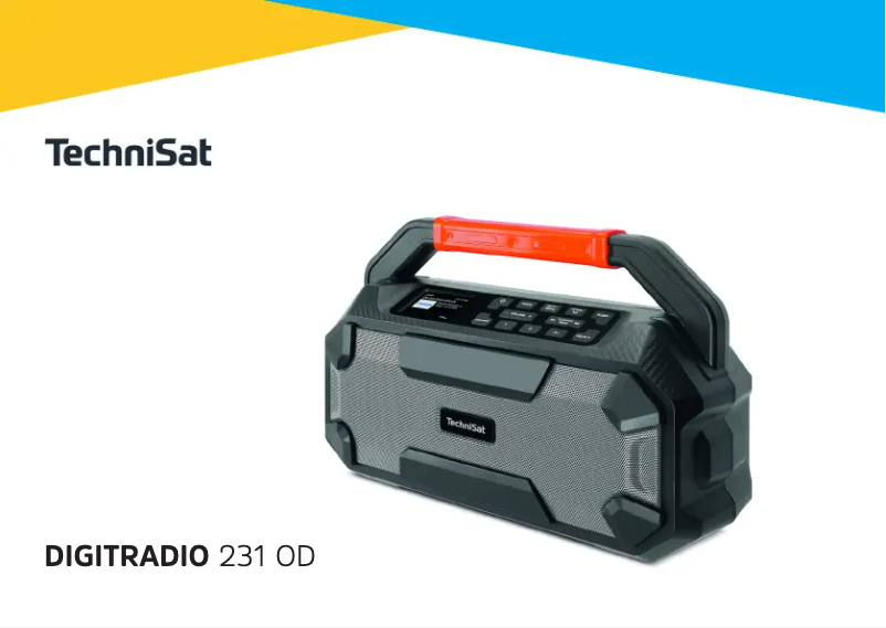 Page 1 de la notice Manuel utilisateur TechniSat DigitRadio 231 OD