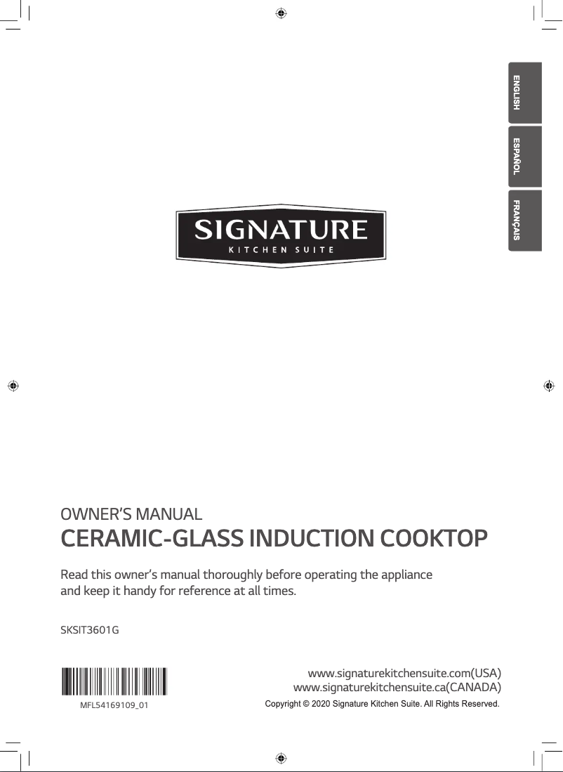 Page n°1 - Manuel utilisateur Signature SKSIT3601G