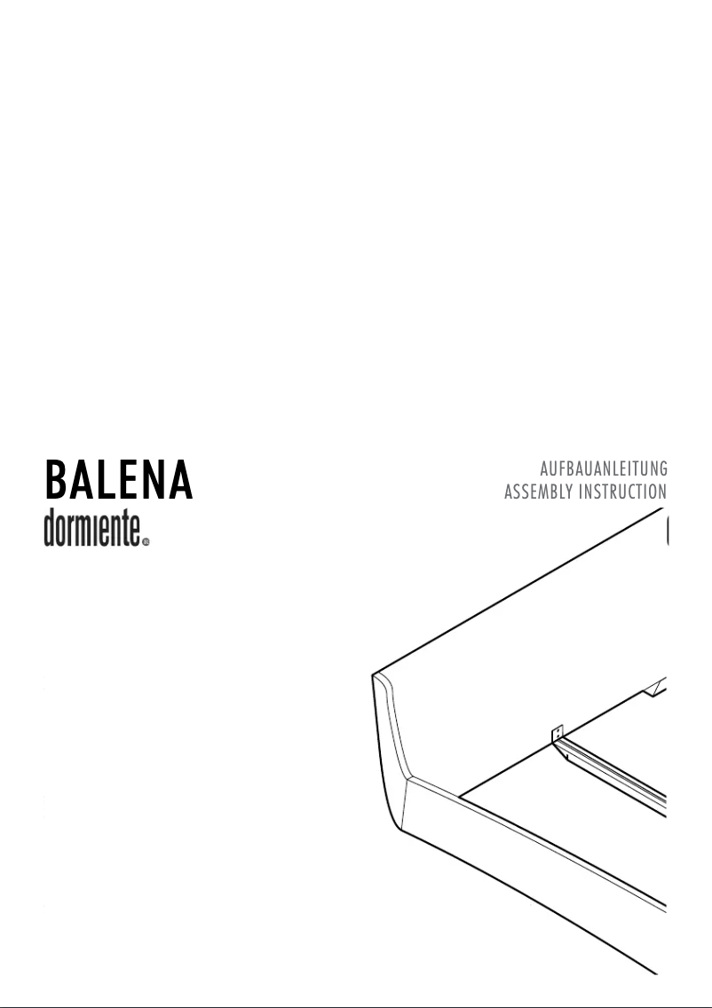 Page 1 de la notice Manuel utilisateur Dormiente Balenda