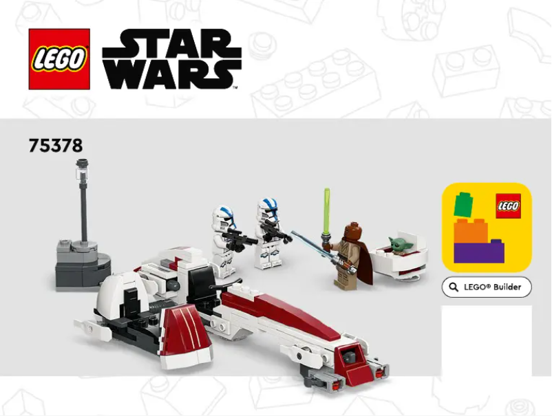 Page n°1 - Manuel utilisateur Lego Star Wars 75378