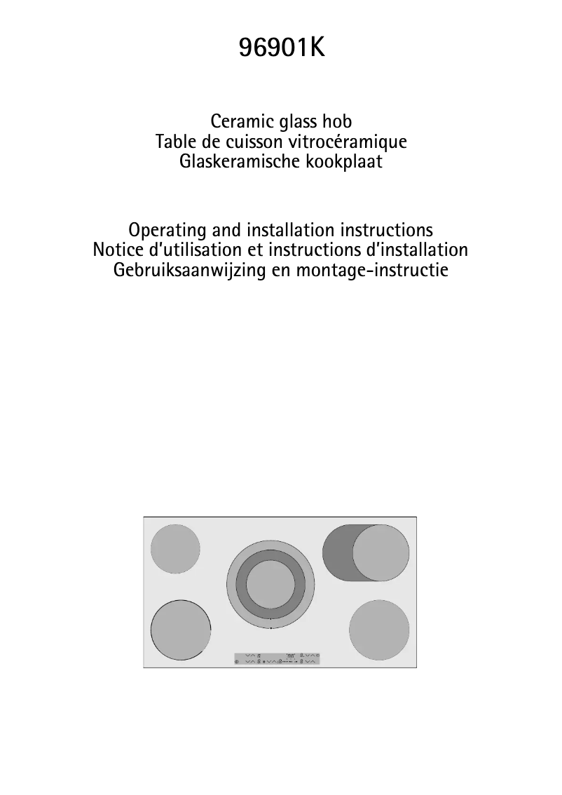 Page n°1 - Manuel utilisateur AEG 96901K
