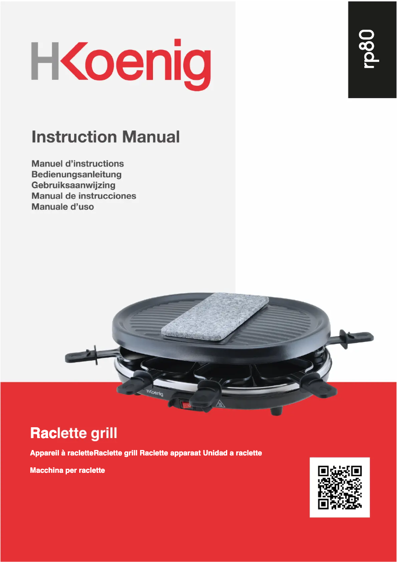 Image de la première page du manuel de l'appareil RP80