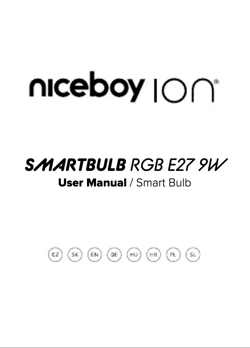 Page 1 de la notice Manuel utilisateur Niceboy ION SmartBulb RGB E27 9W