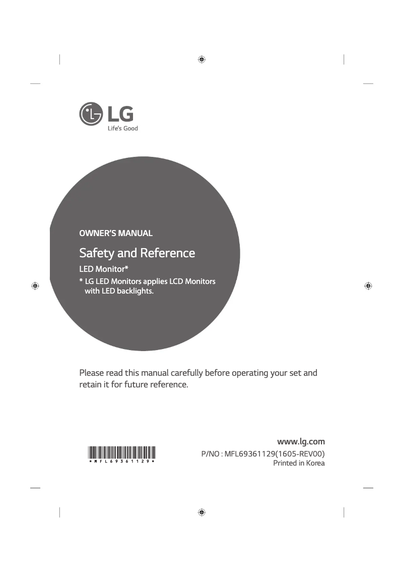 Page 1 de la notice Manuel utilisateur LG 43UH610N