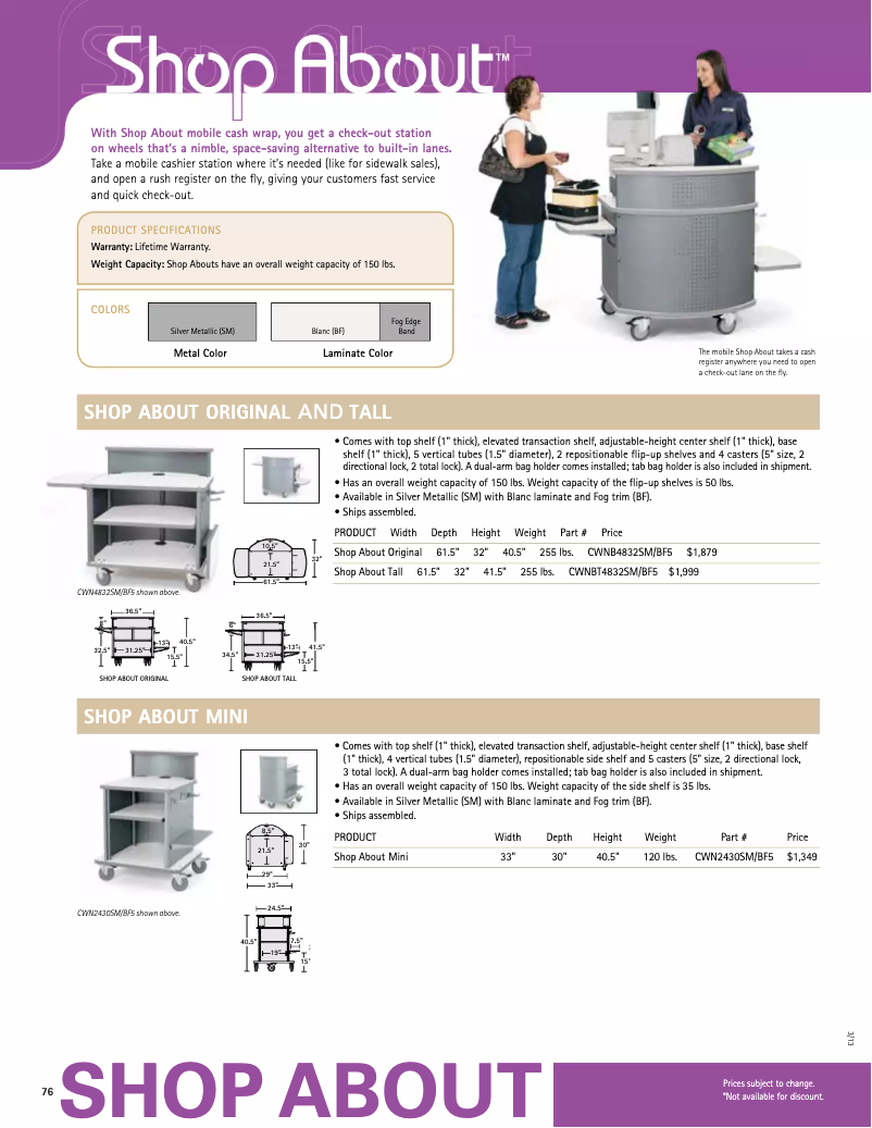 Page n°1 - Manuel utilisateur Anthro ShopAbout Mini
