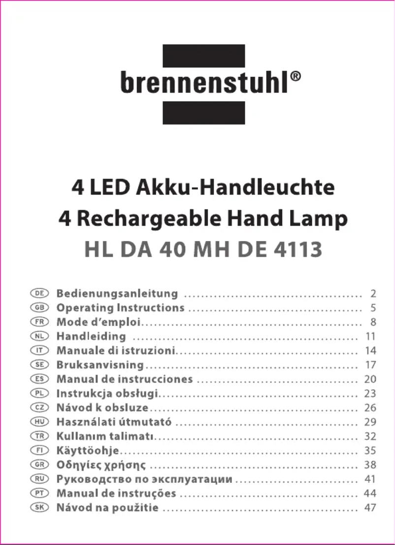 Page 1 de la notice Manuel utilisateur Brennenstuhl OLI 310 AB