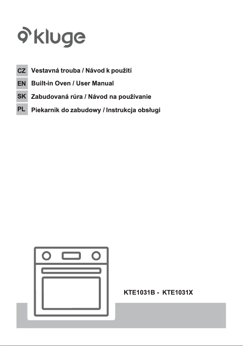 Page n°1 - Guide d'installation Kluge KTE1031B