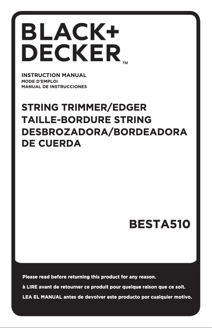 Image de la première page du manuel de l'appareil BESTA510