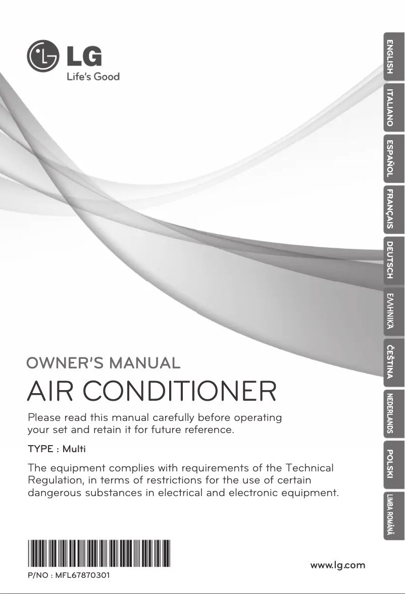 Page n°1 - Manuel utilisateur LG MC12AHR