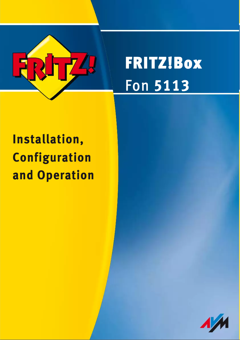 Página 1 del manual Manual de usuario AVM FRITZ!Box Fon WLAN 7113