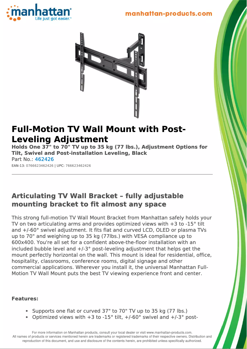 Image de la première page du manuel de l'appareil 462426