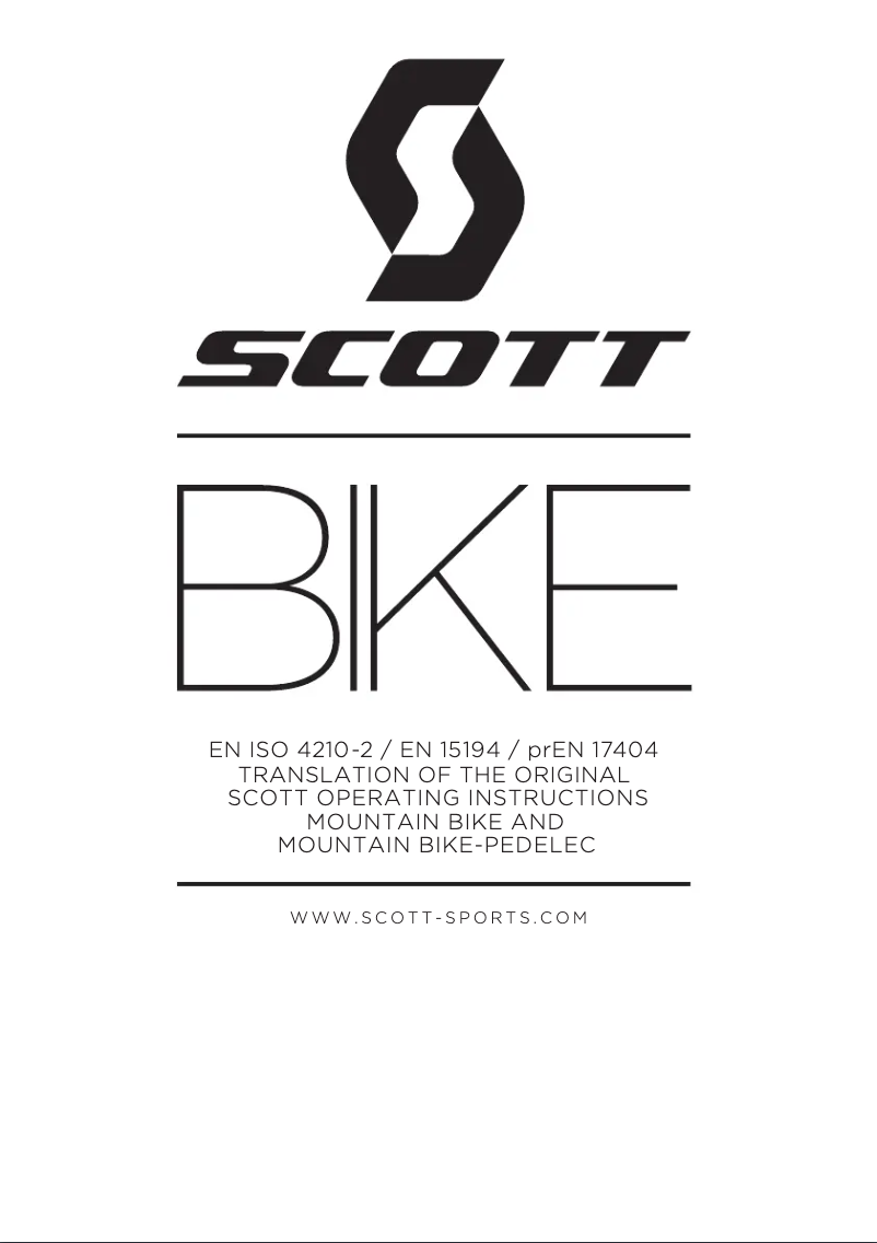 Page n°1 - Manuel utilisateur Scott Strike eRIDE 910