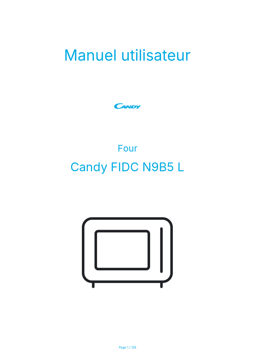 Image de la première page du manuel de l'appareil FIDC N9B5 L