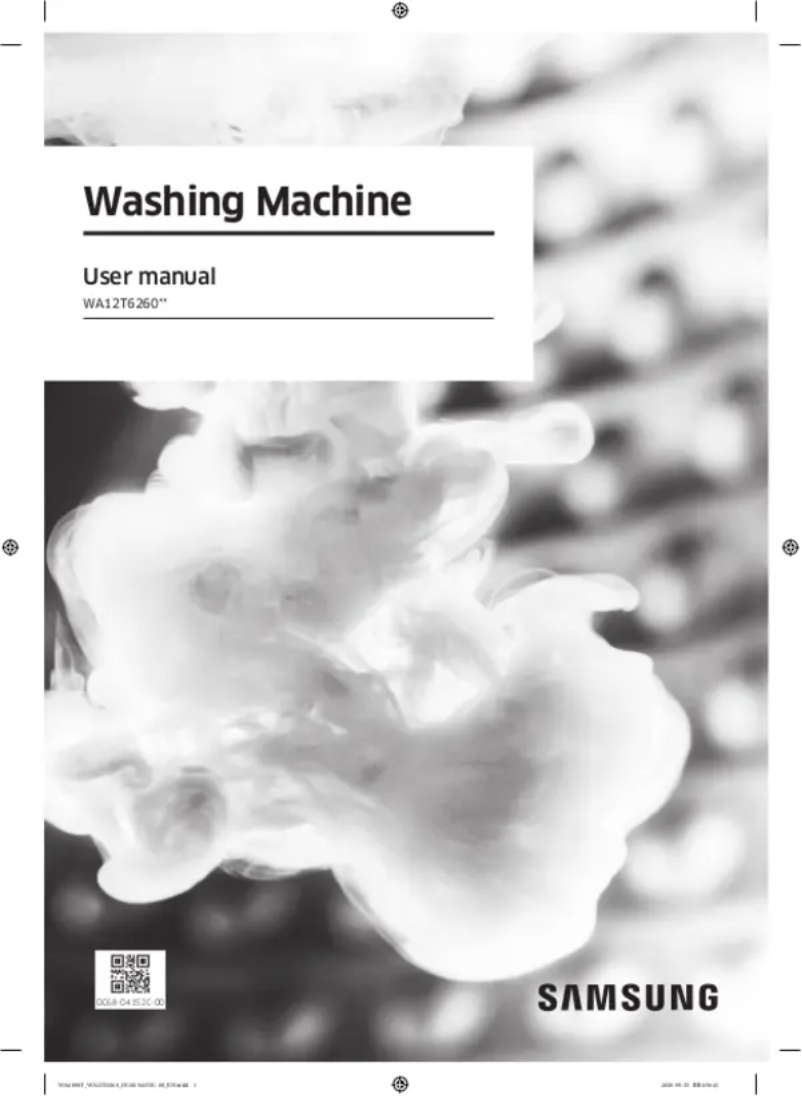Page n°1 - Manuel utilisateur Samsung WA12T6260BV