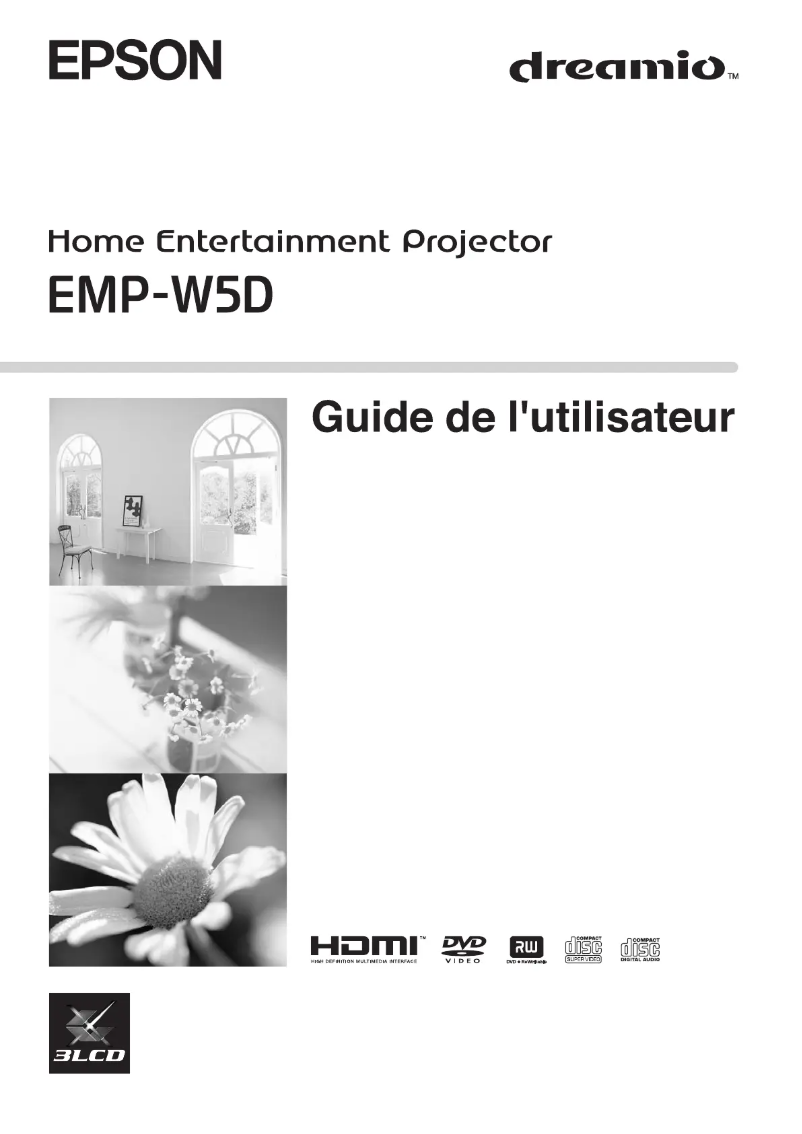 Page n°1 - Manuel utilisateur Epson EMP-W5D