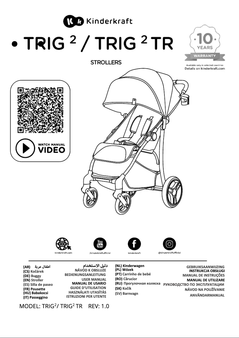 Página 1 del manual Manual de usuario Kindercraft TRIG 2