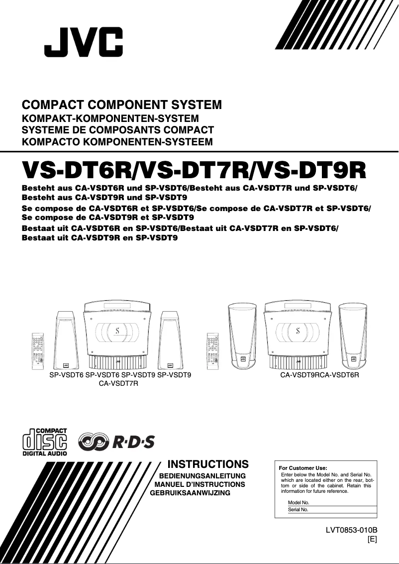 Image de la première page du manuel de l'appareil VS-DT6