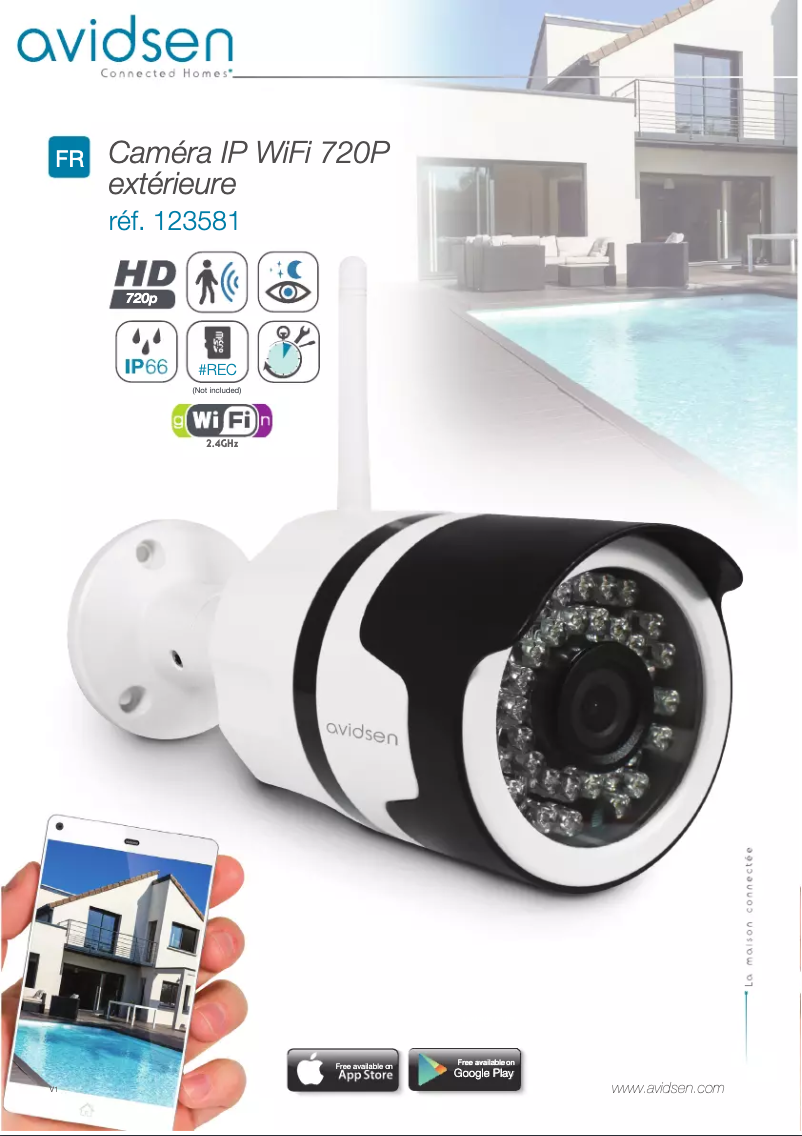 Page n°1 - Manuel utilisateur Avidsen 123581 WiFi