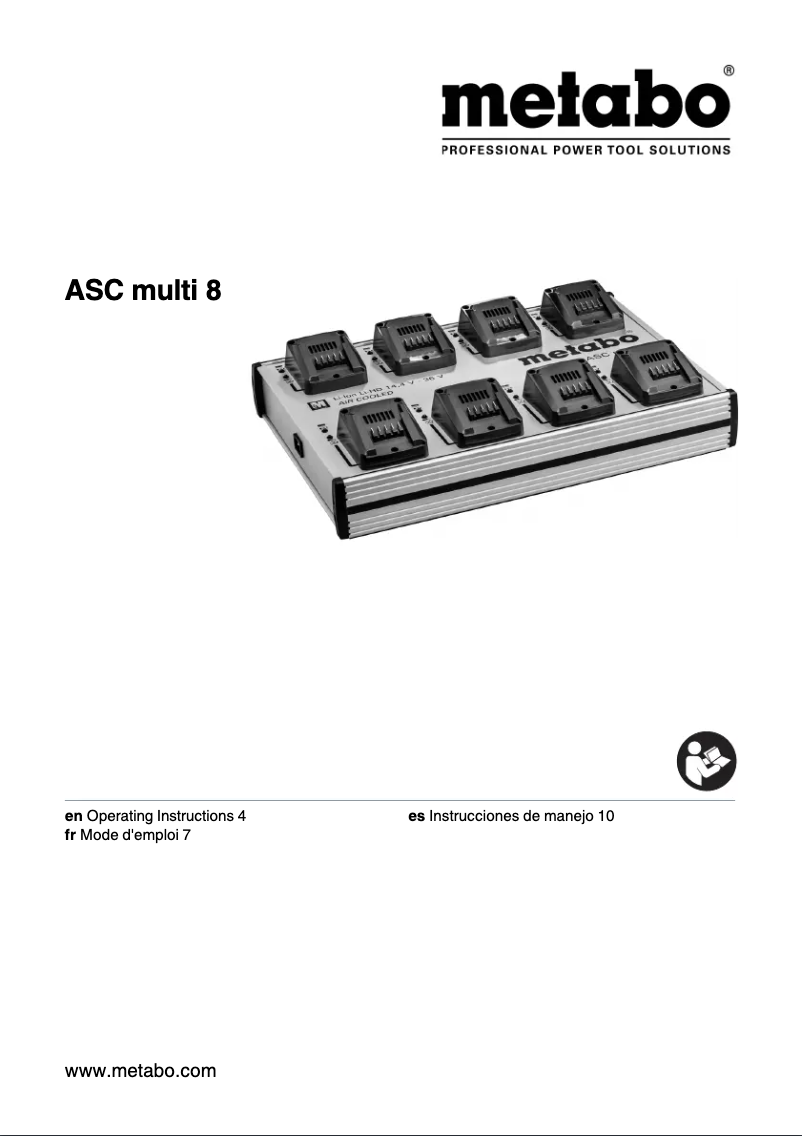 Página 1 del manual Manual de usuario Metabo ASC multi 8