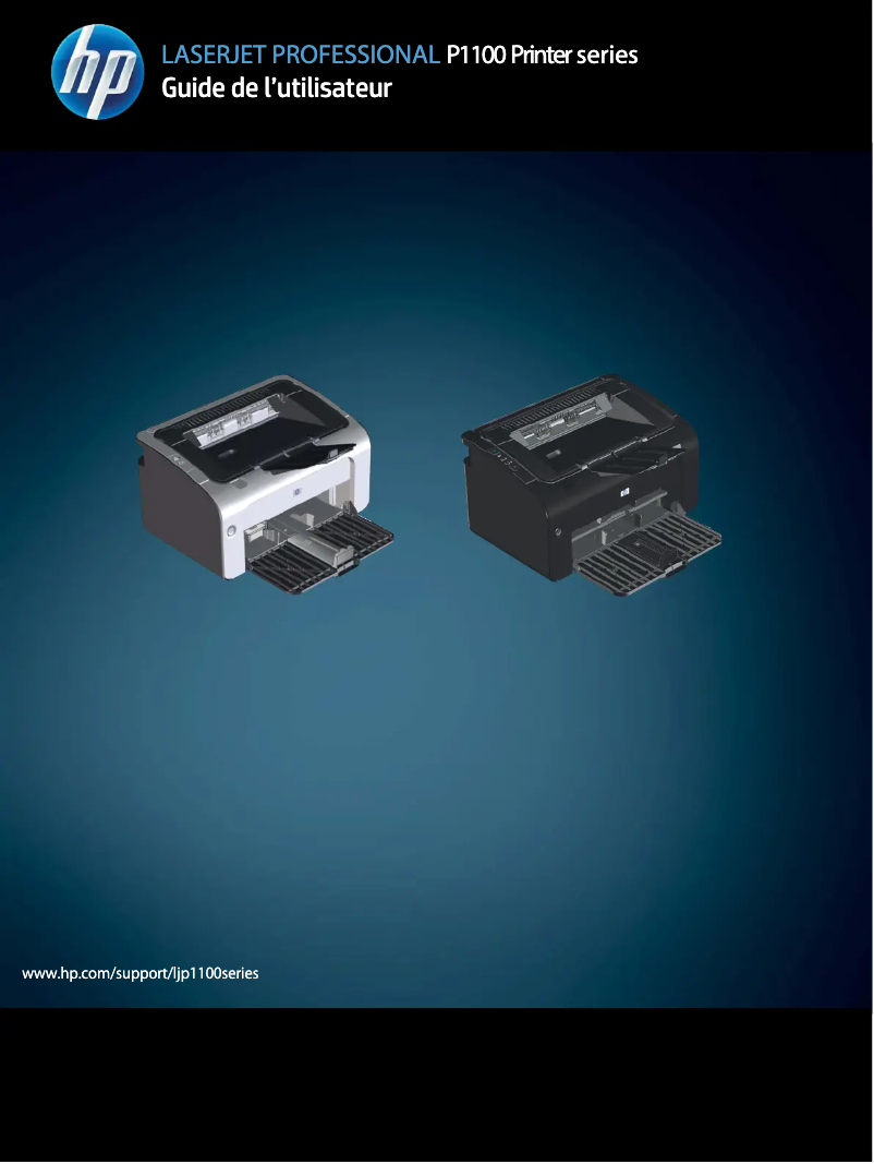 Image de la première page du manuel de l'appareil LaserJet Pro P1100 series