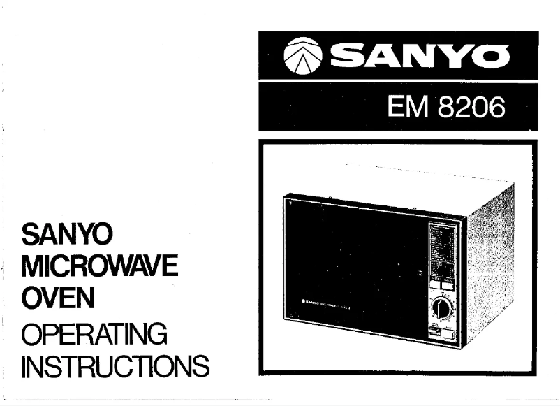 Page 1 de la notice Manuel utilisateur Sanyo EM-8206