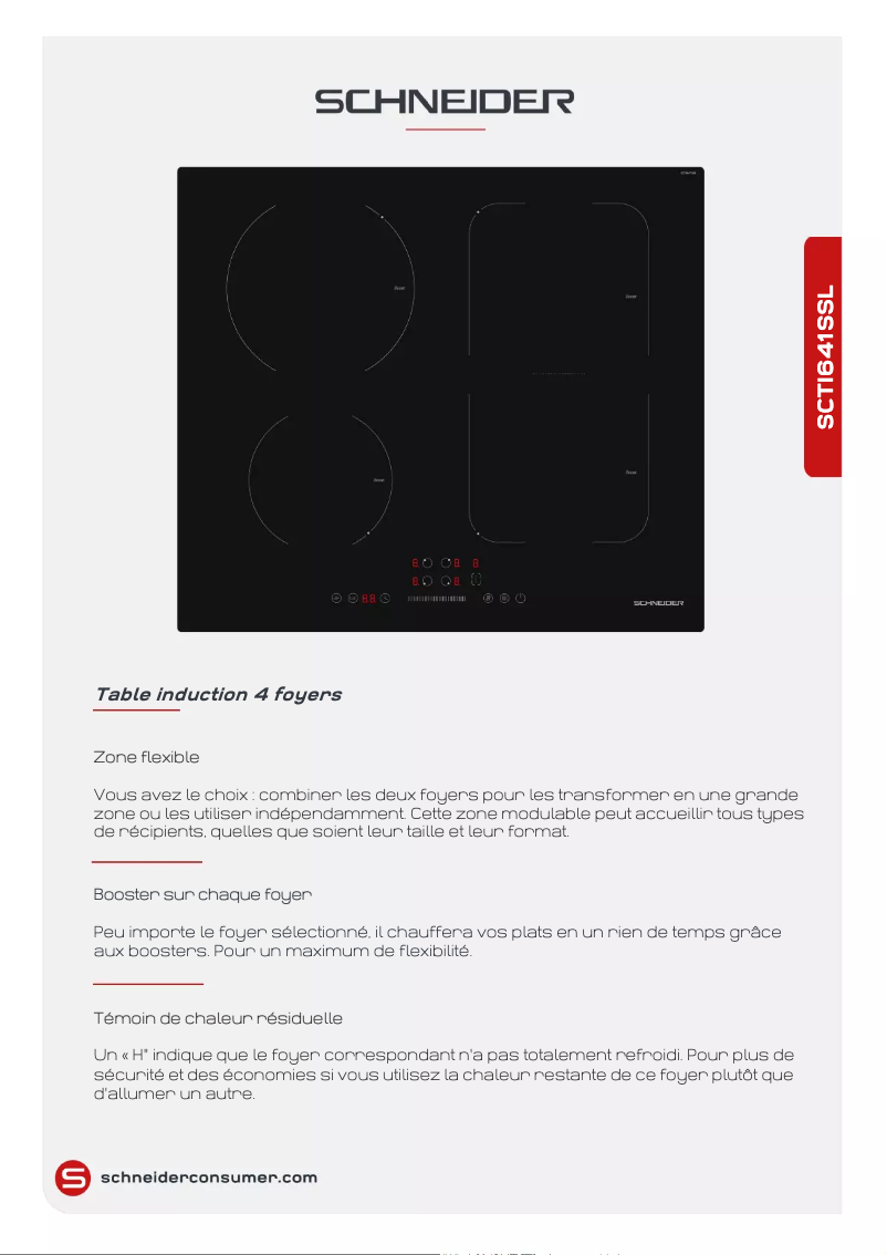 Página 1 del manual Ficha técnica Schneider SCTI641SSL