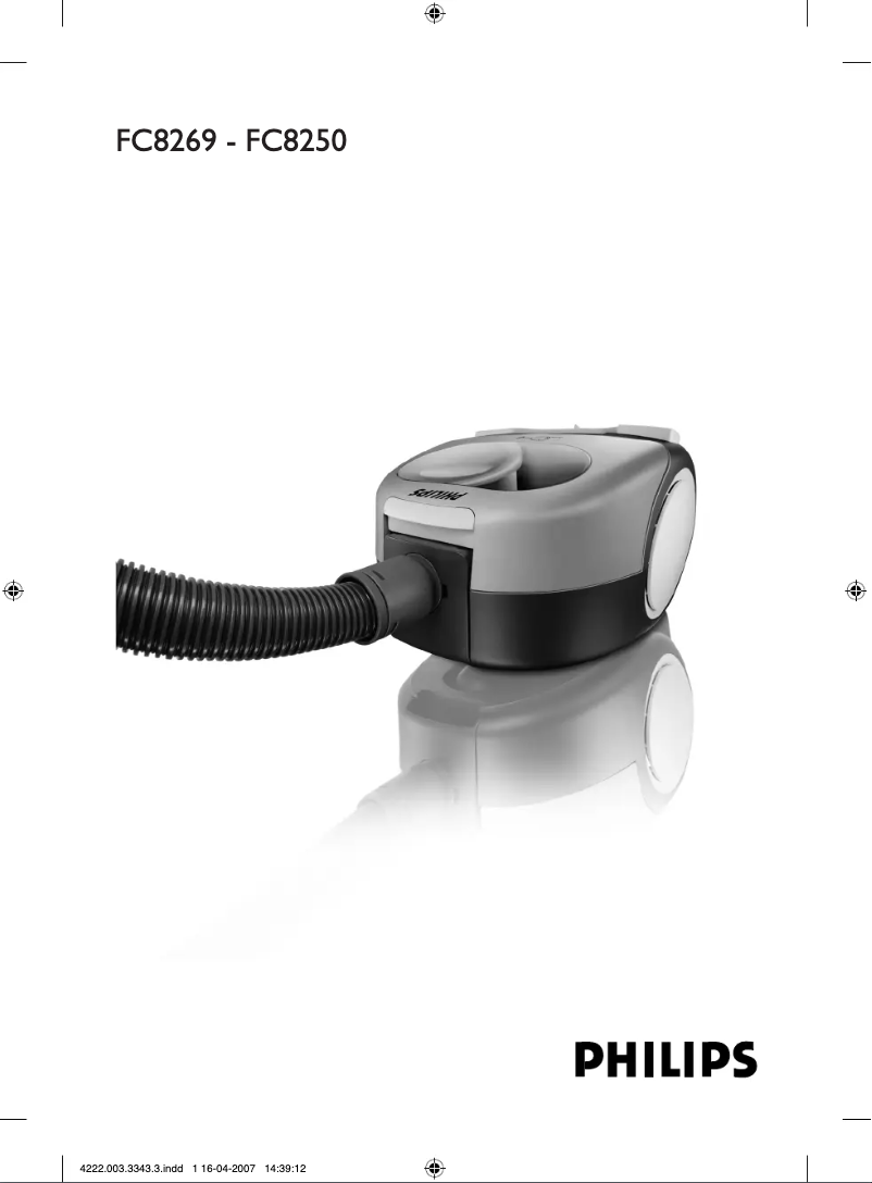 Page 1 de la notice Manuel utilisateur Philips FC8257