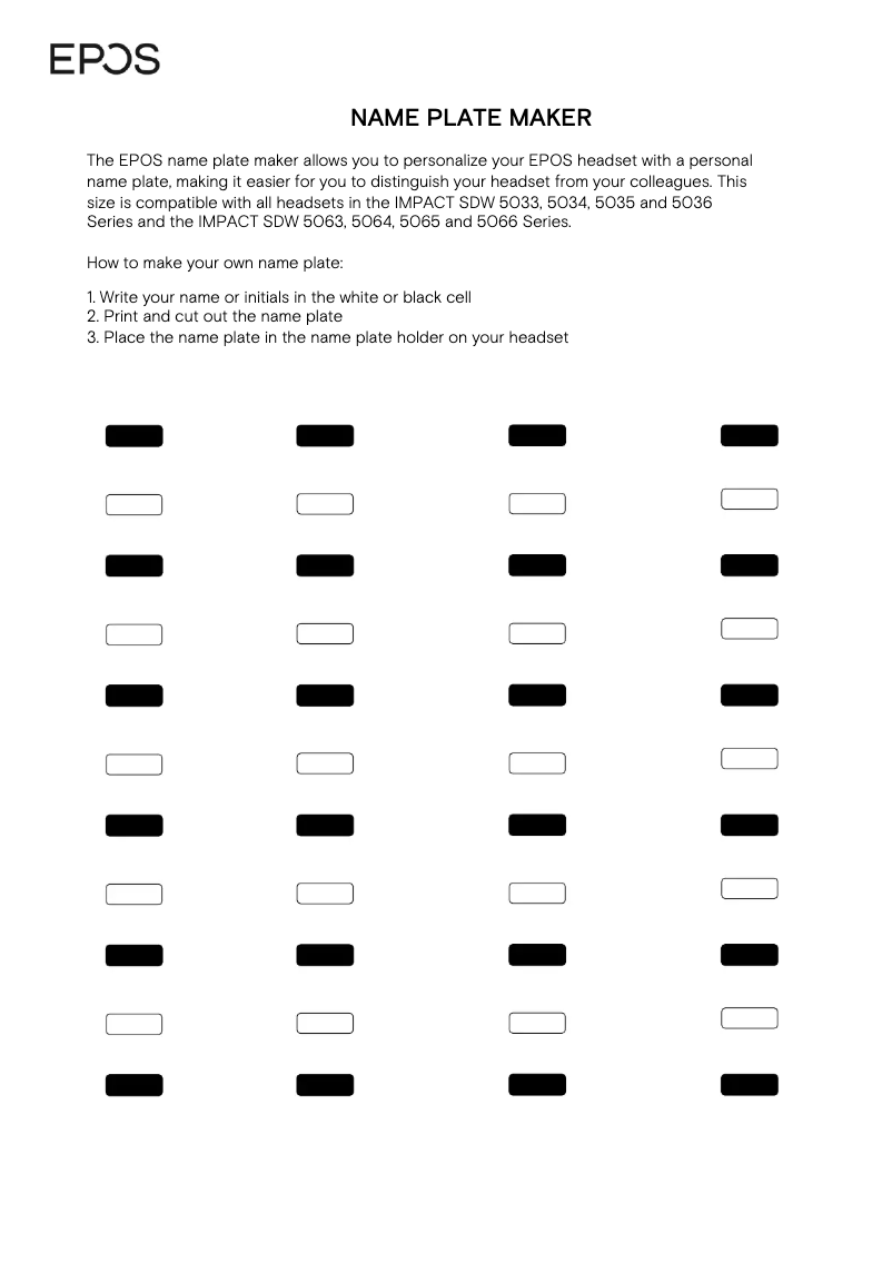 Page 1 de la notice Manuel utilisateur Sennheiser EPOS Impact SDW 5065