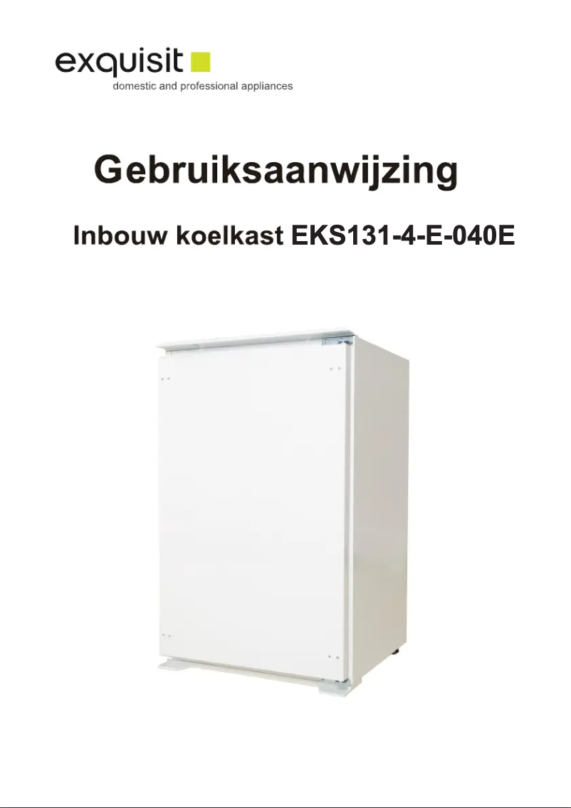 Page 1 de la notice Manuel utilisateur Exquisit EKS131-4-E-040E