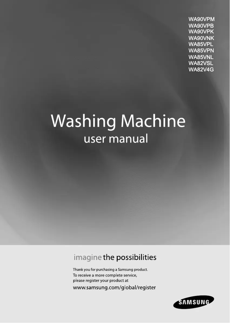 Page n°1 - Manuel utilisateur Samsung WA90VPMEH